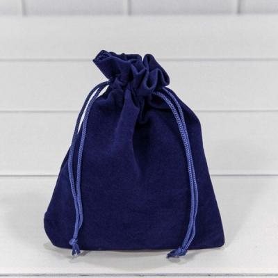 Мешочек подарочный бархатный 12*15 см Синий 440646с