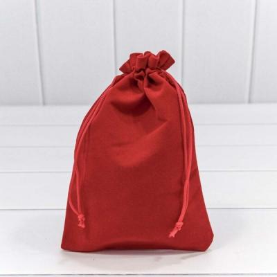 Мешочек подарочный бархатный 14*20 см Красный 443269