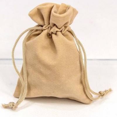 Мешочек подарочный бархатный 7*9 см Бежевый 440643беж