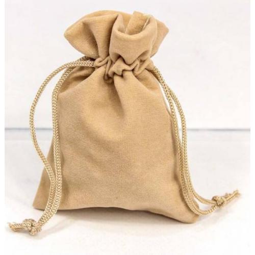 Мешочек подарочный бархатный 7*9 см Бежевый 440643беж