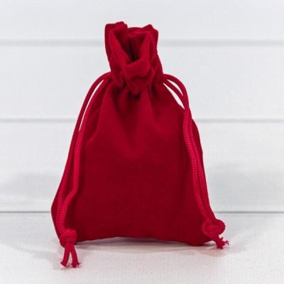 Мешочек подарочный бархатный 7*9 см Красный 441374