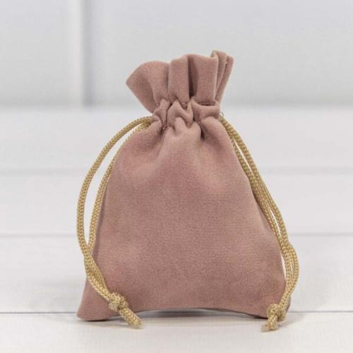 Мешочек подарочный бархатный 7*9 см Пудровый 441266