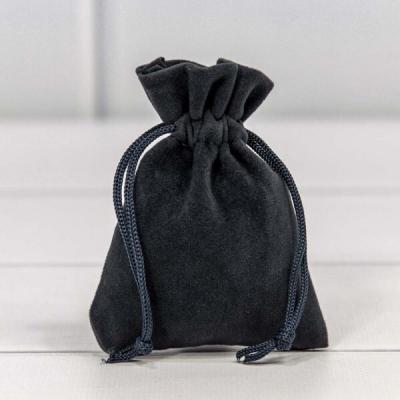 Мешочек подарочный бархатный 7*9 см Синевато-черный 441263