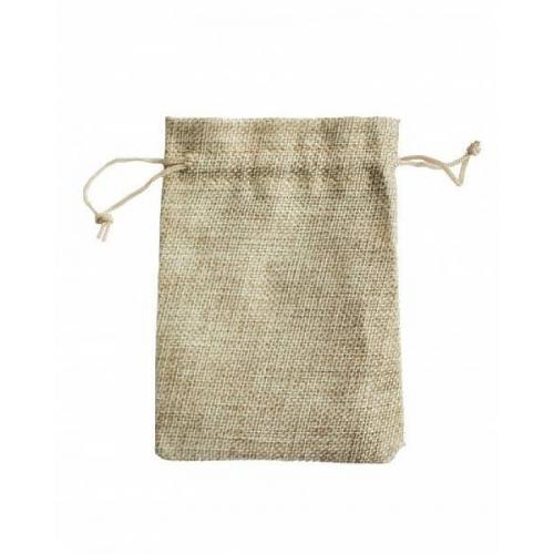 Мешочек подарочный лен искусственный 18*23 см Однотонный 44651
