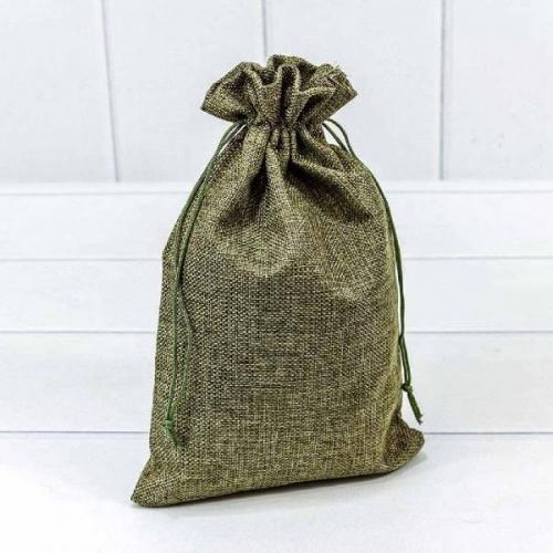 Мешочек подарочный лен искусственный 20*30 см Ассорти 44194