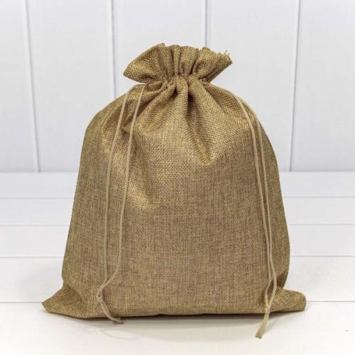 Мешочек подарочный лен искусственный 26*32 см 4421051