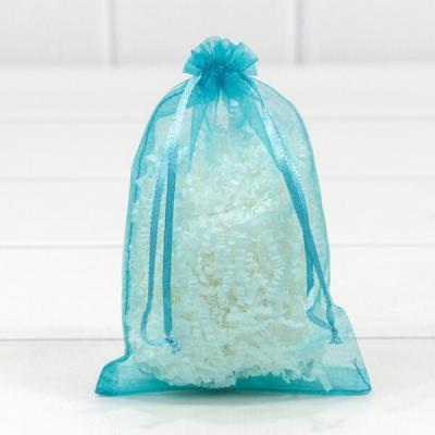 Мешочек подарочный органза 11*16 см Бирюзовый 441594