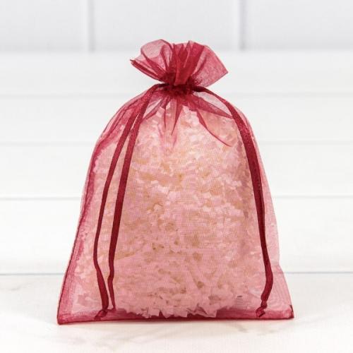 Мешочек подарочный органза 11*16 см Бордовый 441610
