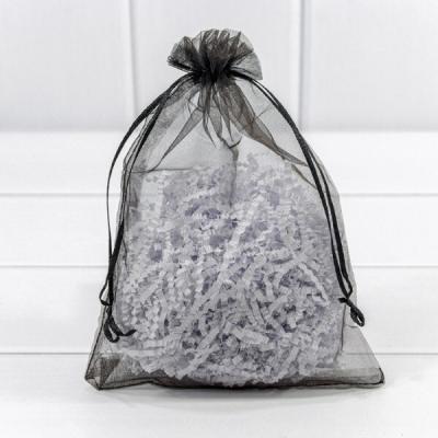 Мешочек подарочный органза 14*20 см Черный 449987