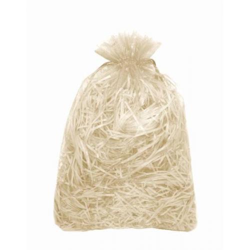 Мешочек подарочный органза 17*23 см Однотонный бежевый 44569беж