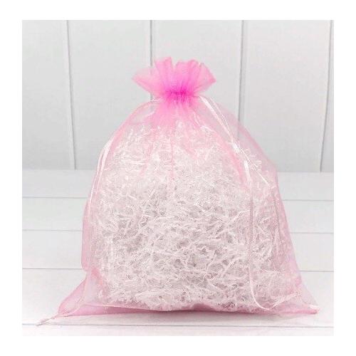 Мешочек подарочный органза 26*32 см Однотонный розовый 44580р