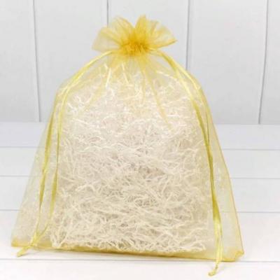 Мешочек подарочный органза 26*32 см Однотонный золото 44580зол