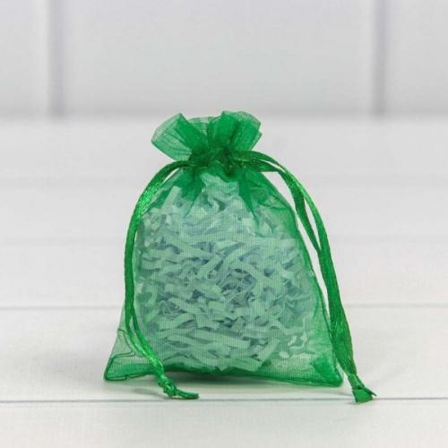 Мешочек подарочный органза 7*9 см Зеленый 4458311