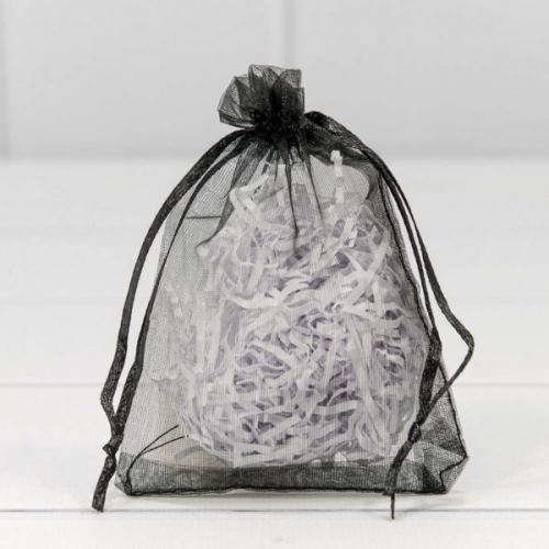 Мешочек подарочный органза 9*12 см Черный 440950