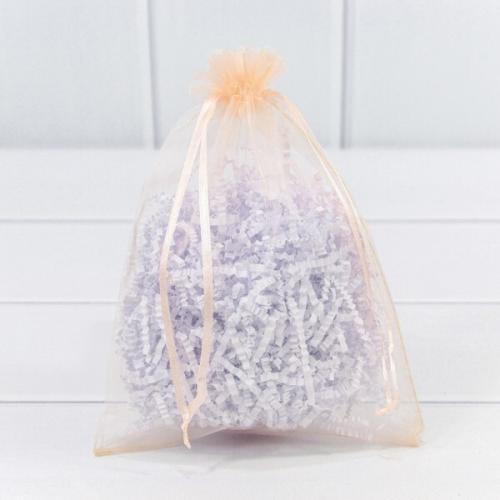 Мешочек подарочный органза 9*12 см Персиковый 441600