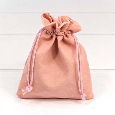 Мешок (12*15) бархатный Розовый 1/50 811-35