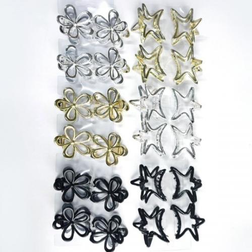 Металлическая заколка-краб для волос Ассорти (Цена за штуку) 13714