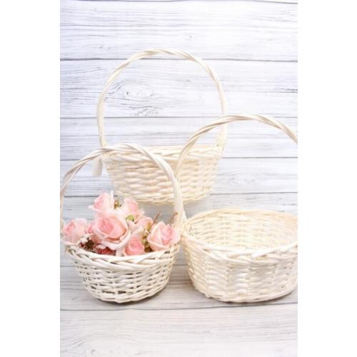 Набор корзин плетеных из 3 шт (ива) 31*13.5*36*24 см Натуральный 567711