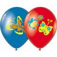Набор латексных шаров с рисунком Бабочки 36см 3шт 1111-0467