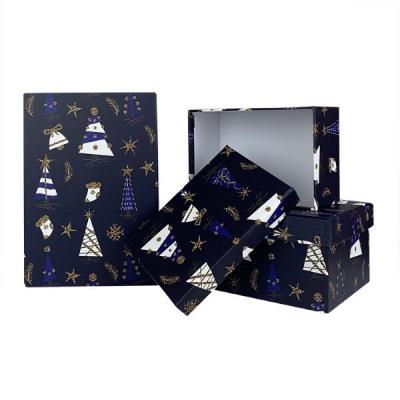 Набор новогодних подарочных коробок 3 в 1 прямоугольник 22*15*11.5 см 539702