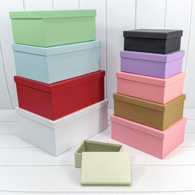 Набор подарочных коробок 10 в 1 прямоугольник 34*26*15.3 см Разноцветный микс 444203