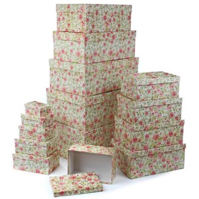 Набор подарочных коробок 15 в 1 прямоугольник 46.6*33*18 см Шиповник 558309