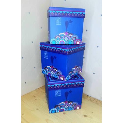 Набор подарочных коробок 3 в 1 куб 20,5*20,5*16,5 см 55959