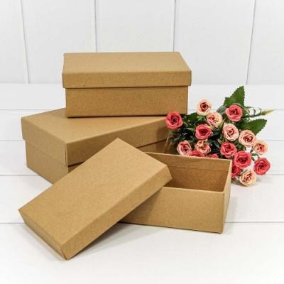 Набор подарочных коробок 3 в 1 прямоугольник 19*12*7.5 см Крафт 440993