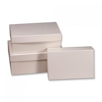 Набор подарочных коробок 3 в 1 прямоугольник 23*16*9.5 см Белый 532802
