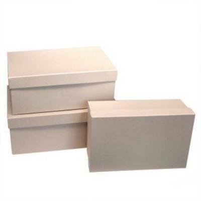 Набор подарочных коробок 3 в 1 прямоугольник 23*16*9,5 см Светло-серый 531021ссер