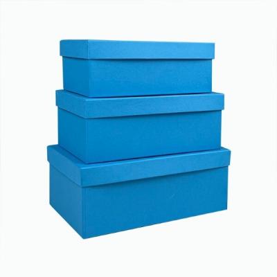 Набор подарочных коробок 3 в 1 прямоугольник 23*16*9.5 см Бирюза 531136