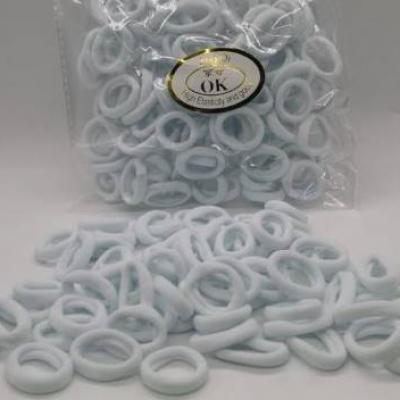 Набор резинок для волос (80 штук в наборе) Белые 2,5 см 12592-4
