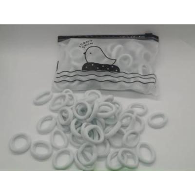 Набор резинок для волос белые в пакете зип-лок (100 штук в наборе) Цена за набор 12593-4