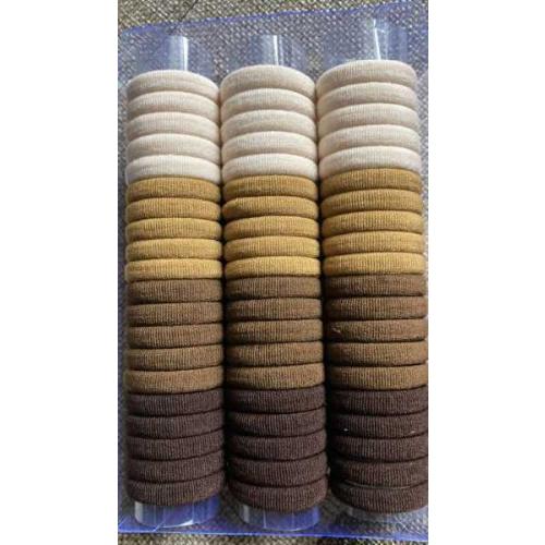 Набор резинок для волос коричневые и бежевые (60 штук в наборе) Цена за набор 12968-7