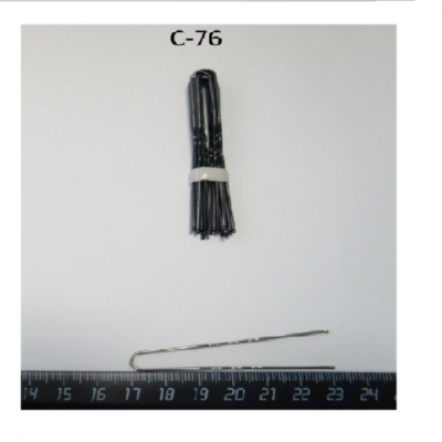 Набор шпилек для волос 63 мм черная химическое оксидированное покрытие I-3-63 С-77 (10 штук в наборе) Цена за набор 11638