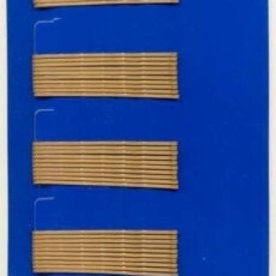 Набор заколок-невидимок для волос 'Волна' Бронза 50 мм CL3011 В-2 (60 штук в наборе) Цена за набор
