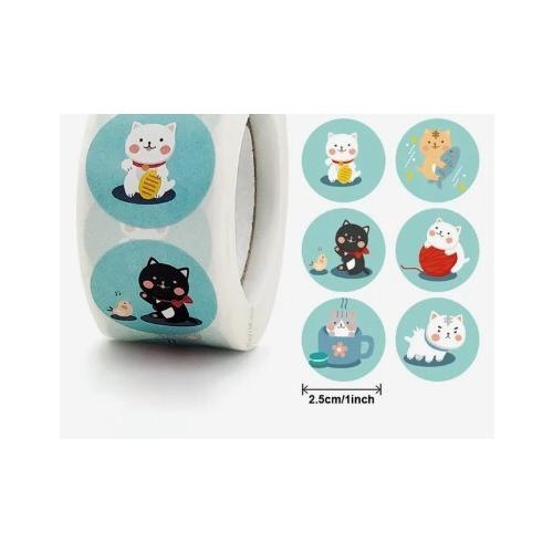 Наклейки в рулоне 2.5 см (500 шт) ЦЕНА ЗА РУЛОН 17105