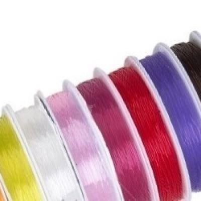 Нить силиконовая ассорти 0.8 мм*5 м Цена за шт (в уп 10 шт)