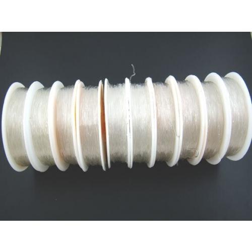 Нить силиконовая белая 0.6 мм*12 м Цена за шт (в уп 10 шт)