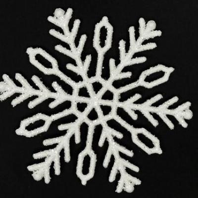 Новогоднее украшение 'Снежинка' 7 см (4 шт) 172206