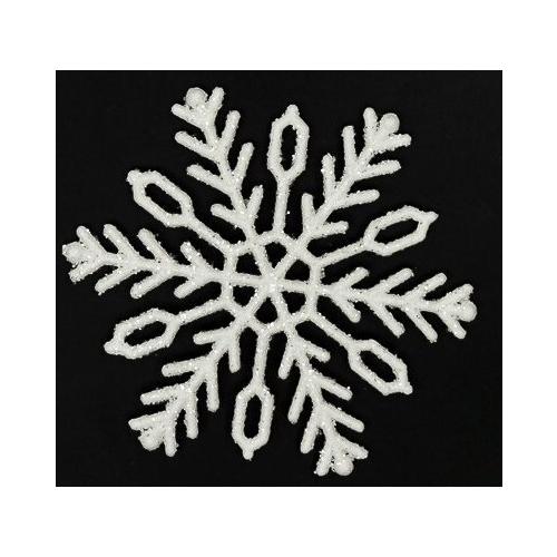 Новогоднее украшение 'Снежинка' 7 см (4 шт) 172206