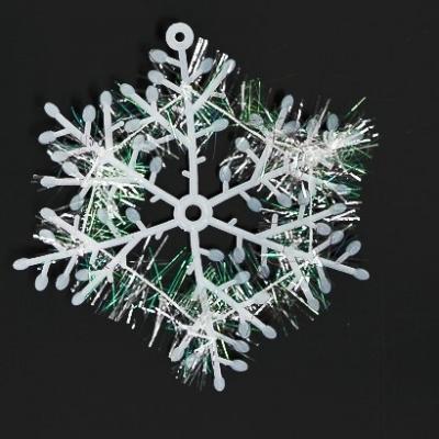 Новогоднее украшение 'Снежинка' 8 см (3 шт) 172081