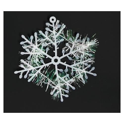 Новогоднее украшение 'Снежинка' 8 см (3 шт) 172081