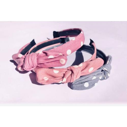 Ободок для волос Горох с бантом (Цена за штуку) 14214