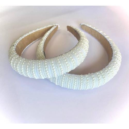 Ободок для волос жемчуг обьемный 14142