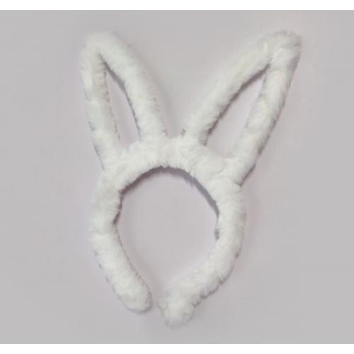 Ободок мягкие ушки зайки из меха 14323