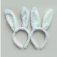 Ободок мягкие ушки зайки из меха 14323