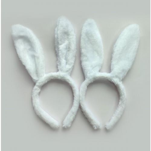 Ободок мягкие ушки зайки из меха 14323