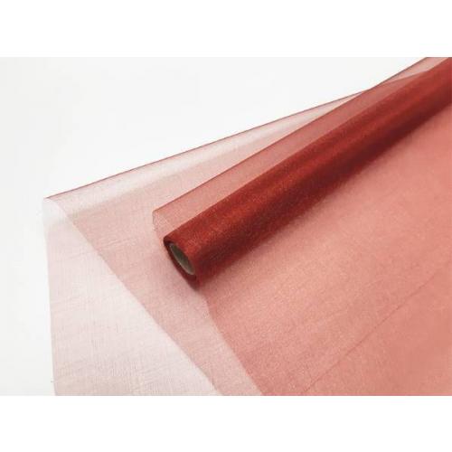 Органза в рулоне без рисунка 70 см*8 ярд Бургундия 49260бур