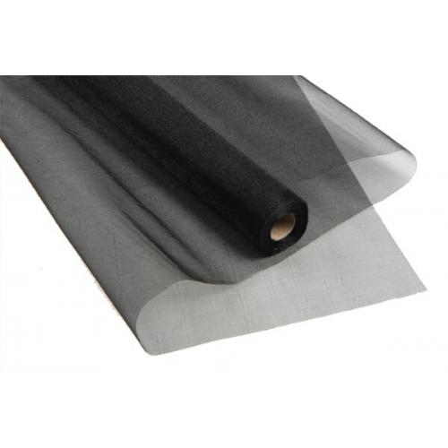 Органза в рулоне без рисунка 70 см*8 ярд Черный 49260ч